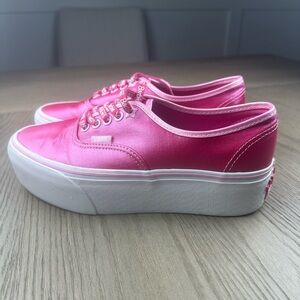 Vans x Barbie Authentic Stackform Platform Low tops.